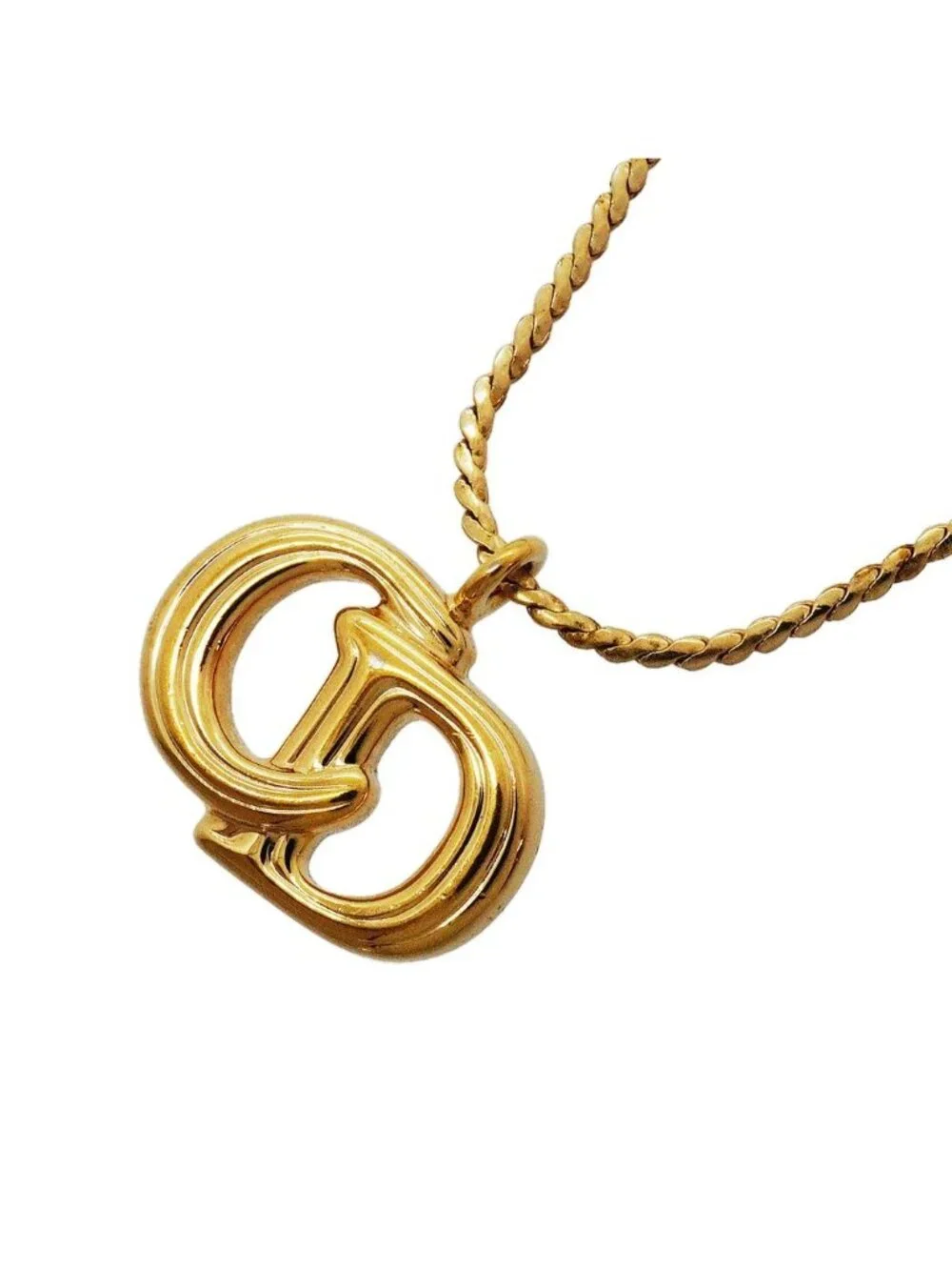 Dior Necklace CD Logo Gold Plated